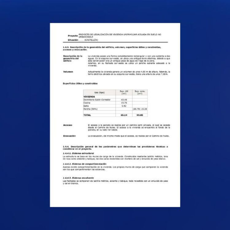 Imagen de Proyecto legalización de vivienda