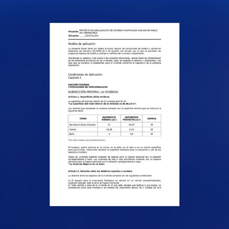 Imagen de Proyecto legalización de vivienda