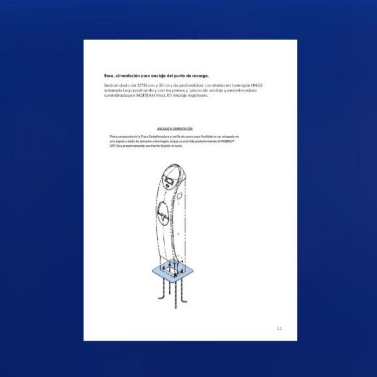 Imagen de Proyecto para instalación de punto de recarga de coche eléctrico en acera