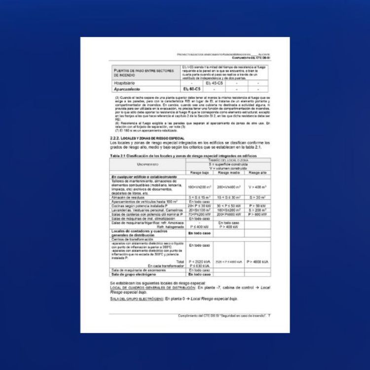 Imagen de Proyecto eléctrico de baja tensión para un parking público