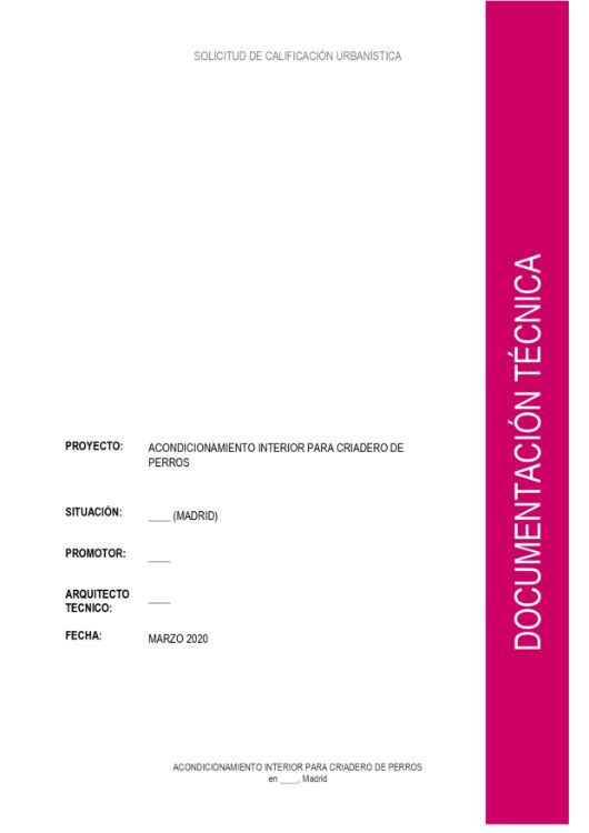 Imagen de Proyecto de nave agricola para la guarda o cría de perros