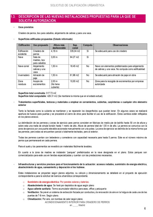 Imagen de Proyecto de nave agricola para la guarda o cría de perros