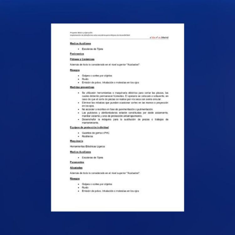 Imagen de Proyecto de plataforma salvaescaleras en edificio de Madrid