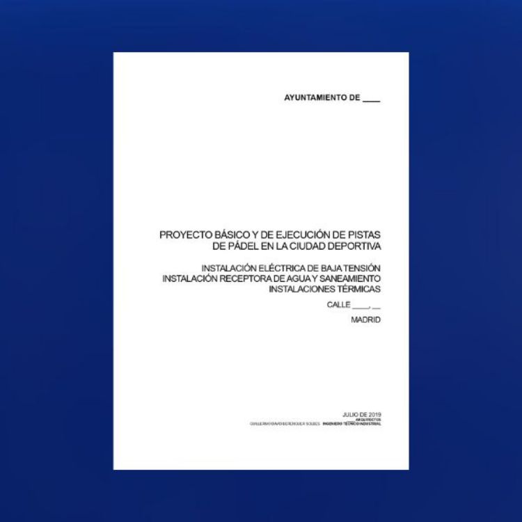 Imagen de Proyecto de instalaciones para pistas de pádel