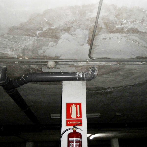 Proyecto de reparación de filtraciones por deterioro de la impermeabilización