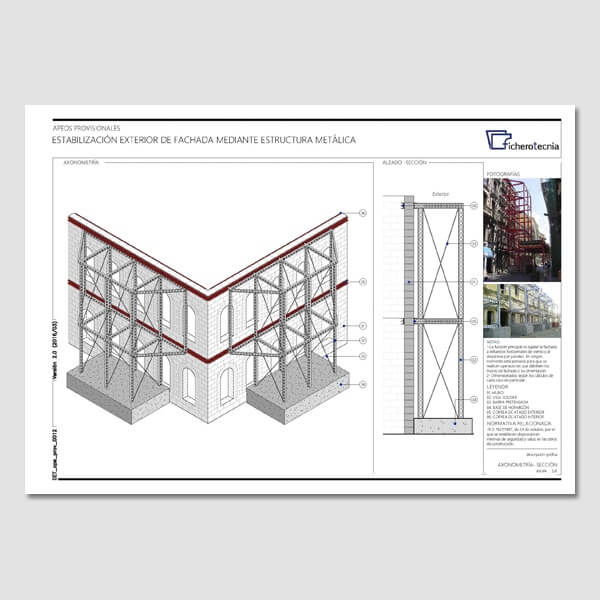 Detalles constructivos DWG de apeos en edificios - Imagen 4