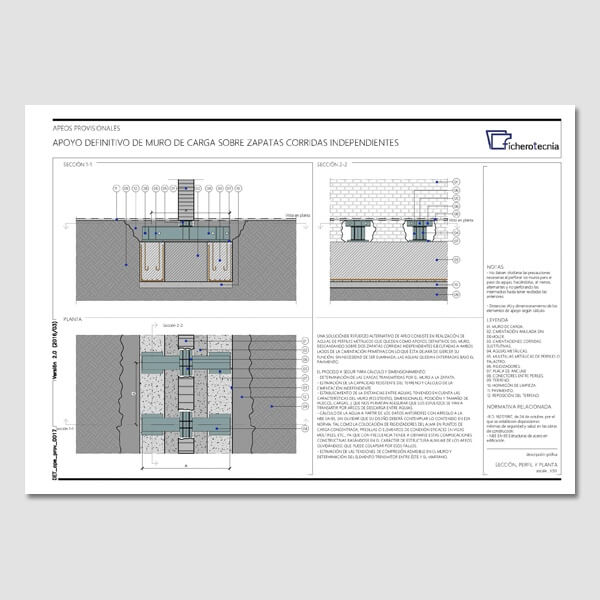 Detalles constructivos DWG de apeos en edificios - Imagen 3