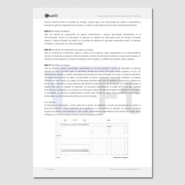 Ejemplo de proyecto en demolición de viviendas - Imagen 2