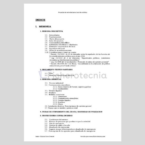 Proyecto de actividad para un local de estética - Imagen 3