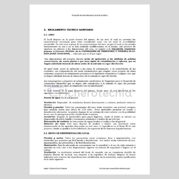 Proyecto de actividad para un local de estética - Imagen 4