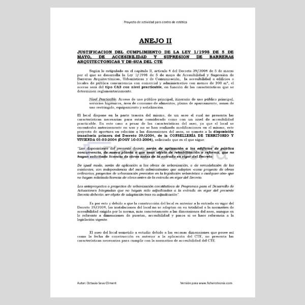 Proyecto de actividad para un local de estética - Imagen 7