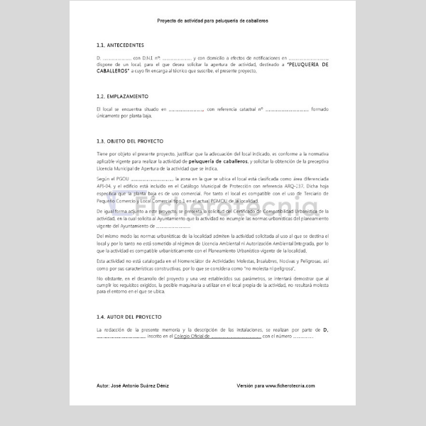 Proyecto de actividad para peluquería de caballeros - Imagen 4