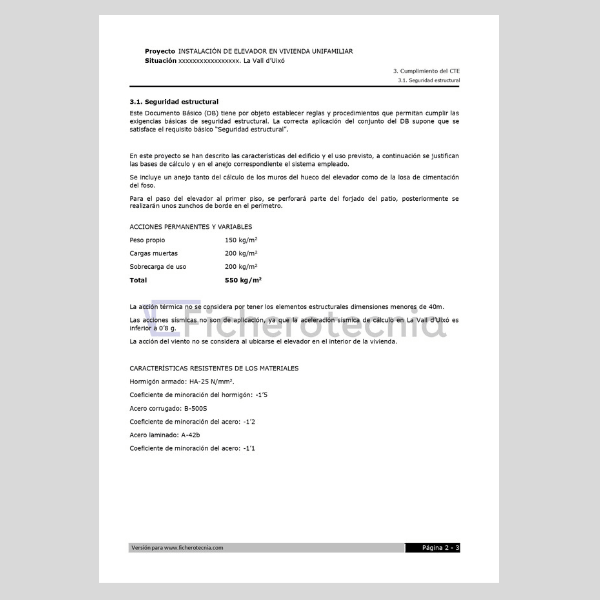 Proyecto para instalar ascensor en vivienda unifamiliar - Imagen 4