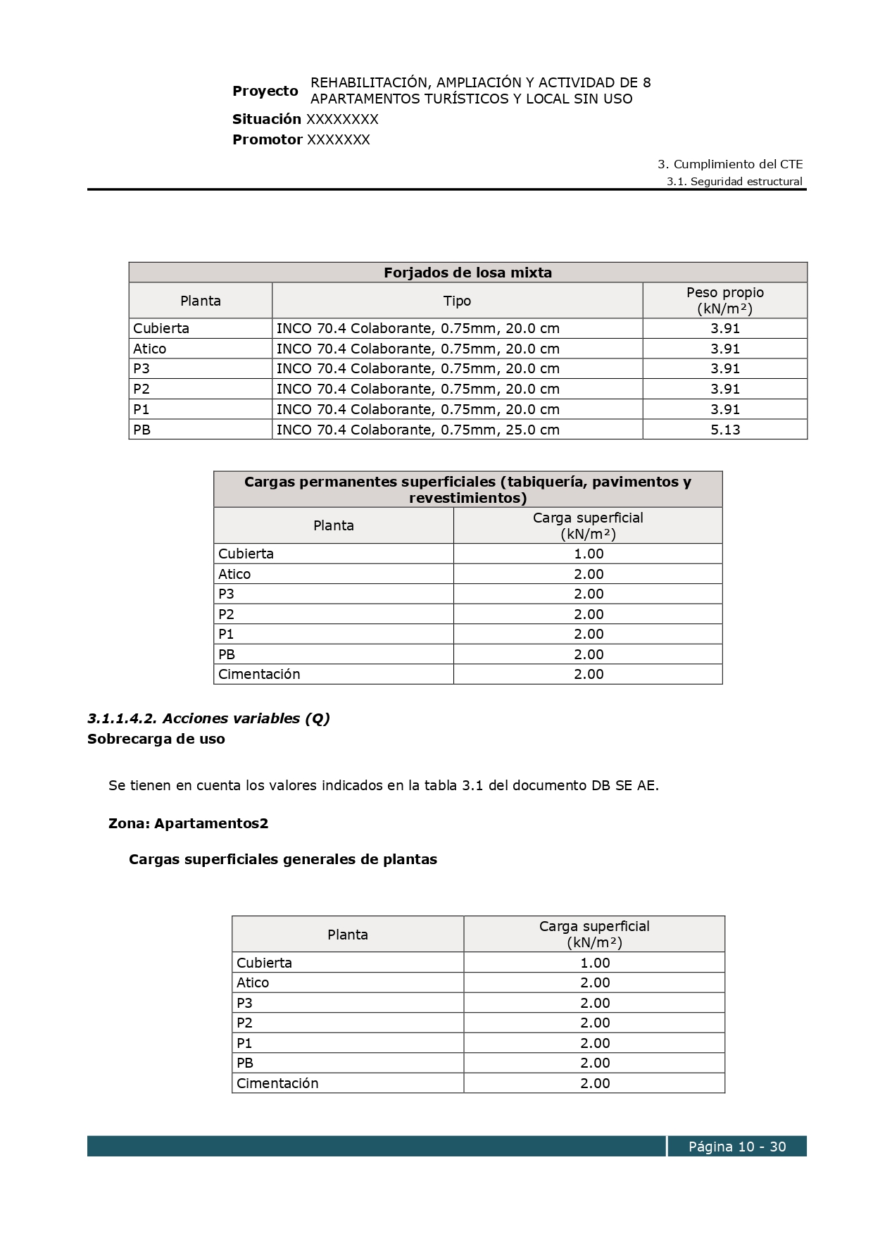 Memoria con planos para reformar en apartamento turístico - Imagen 2