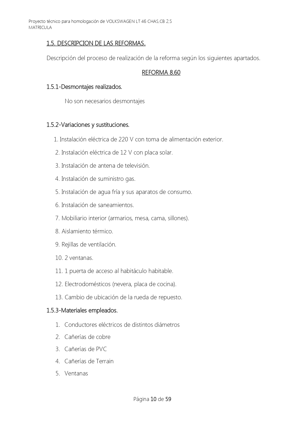 Proyecto homologar furgón a vivienda - Imagen 3