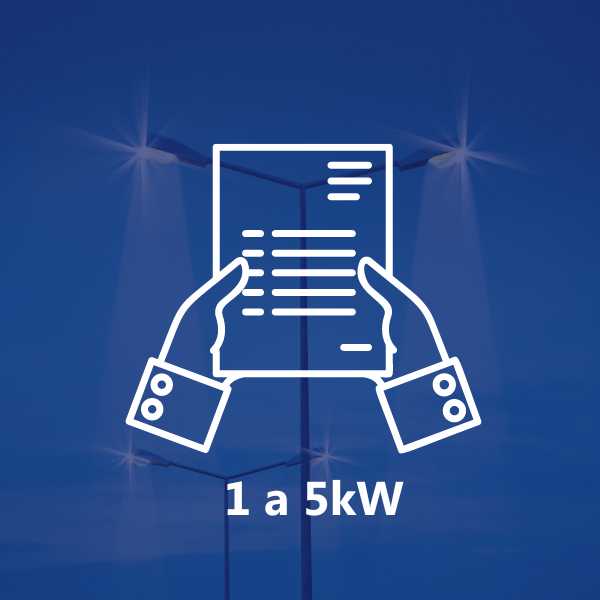 Documentación personalizada  para memoria de iluminación exterior de 1 a 5kW