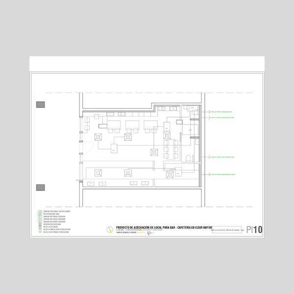 Proyecto de adecuación de local para bar cafetería - Imagen 6