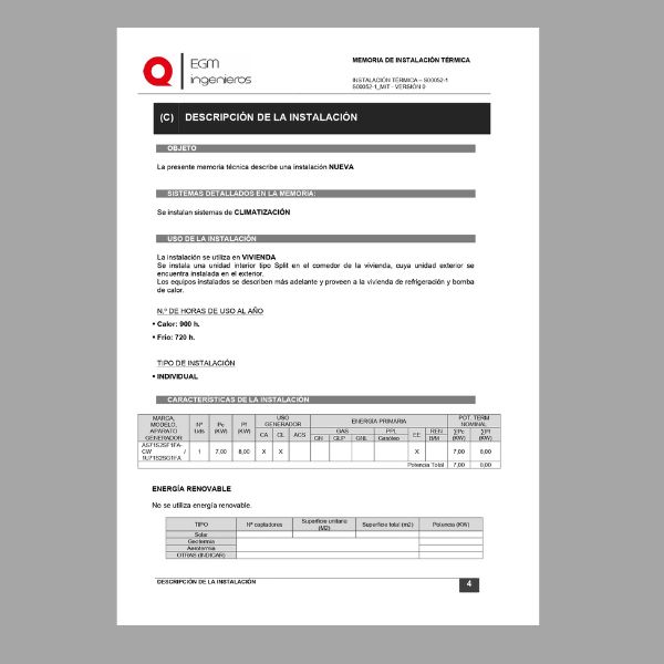 Memoria técnica para instalación de aire acondicionado - Imagen 2
