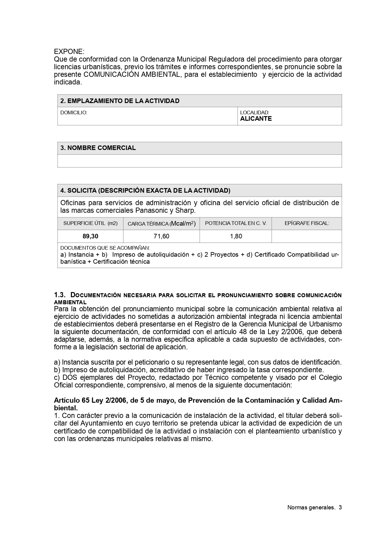Proyecto licencia apertura de local - Imagen 2