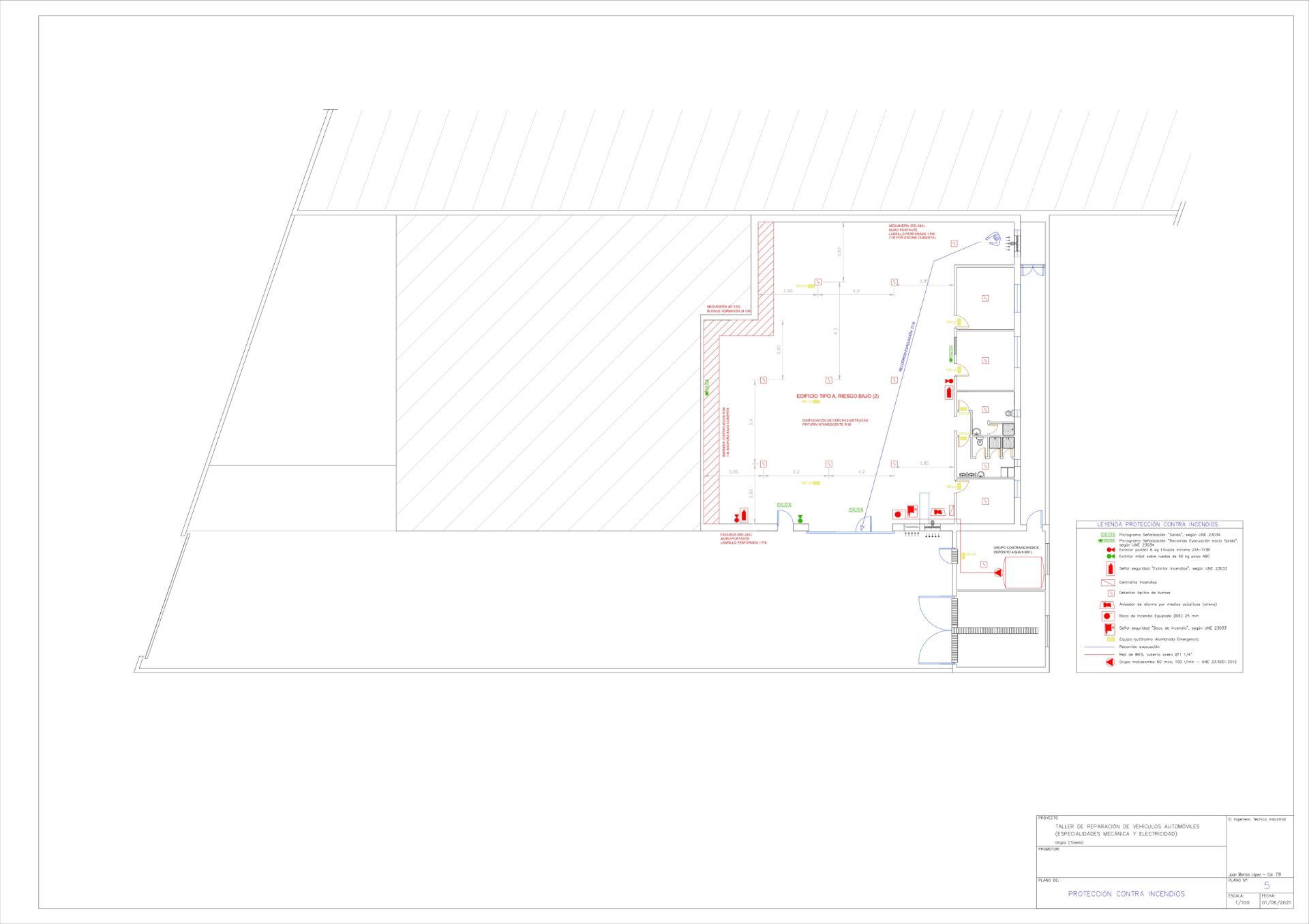 Proyecto de actividad para taller mecánico en una nave industrial - Imagen 7