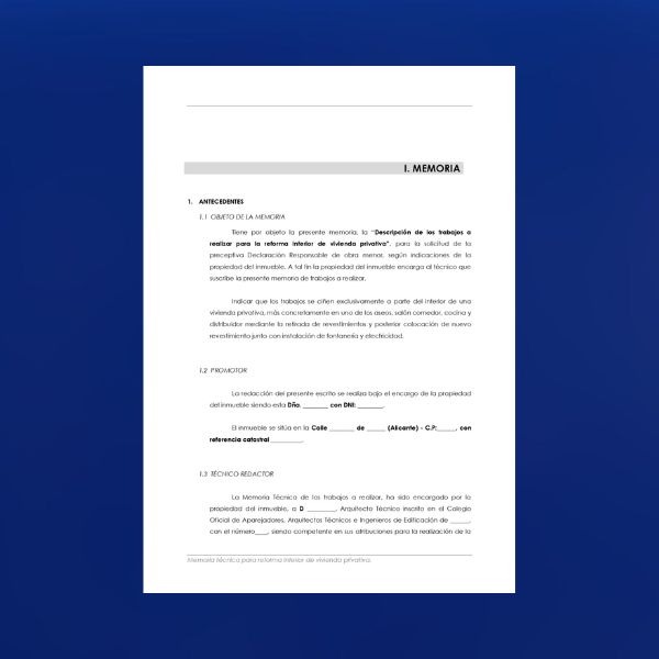 Contenido de esta plantilla de declaración responsable para obras sin licencia