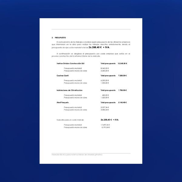 ejemplo de declaración responsable para obras en vivienda