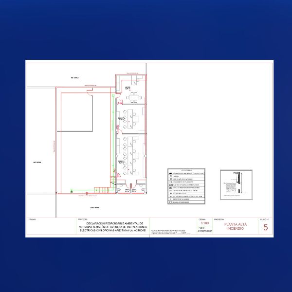 Proyecto de actividad de almacén con oficinas en nave industrial - Imagen 11