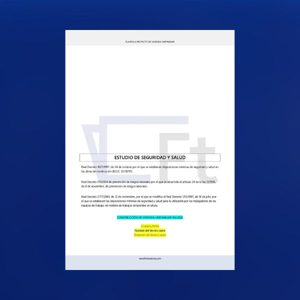 Estudio básico de Seguridad y Salud - Imagen 2