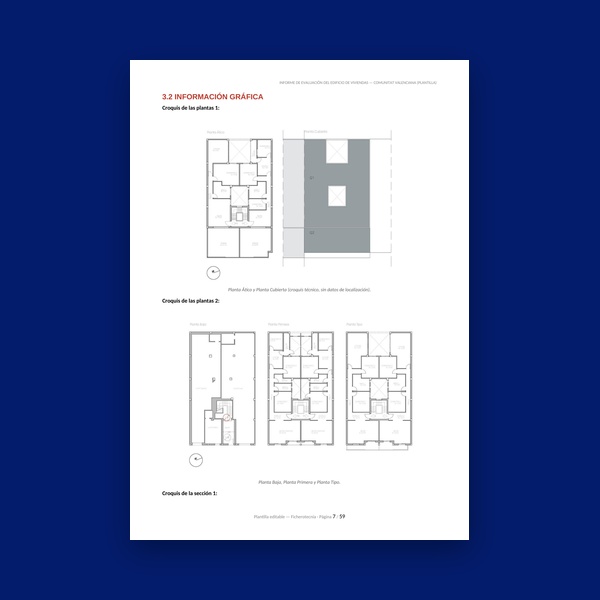 Informe de Evaluación de Edificio de Viviendas - Plantilla editable DOCX y modelo real - Imagen 3