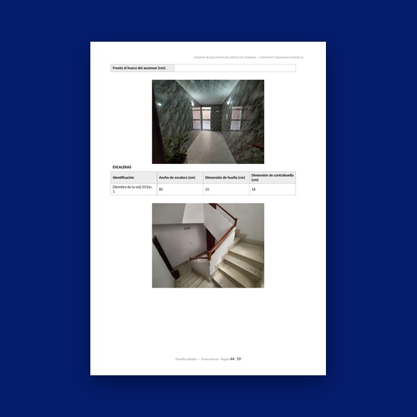 Informe de Evaluación de Edificio de Viviendas - Plantilla editable DOCX y modelo real - Imagen 6