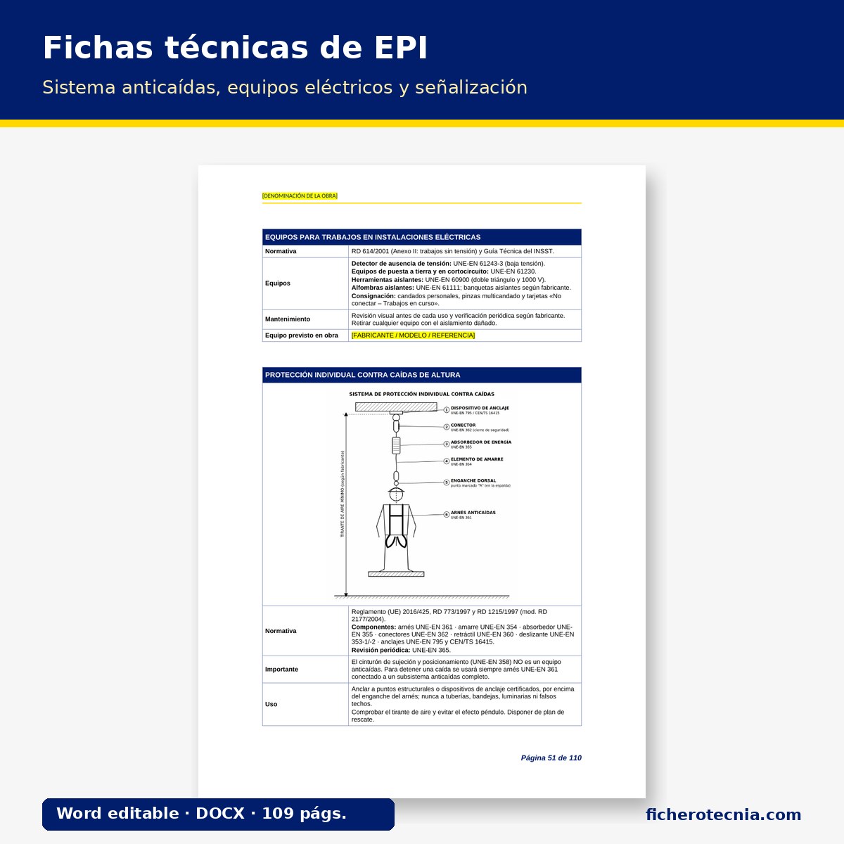 Plan de Seguridad y Salud en instalación eléctrica de baja tensión – Modelo editable DOCX - Imagen 5