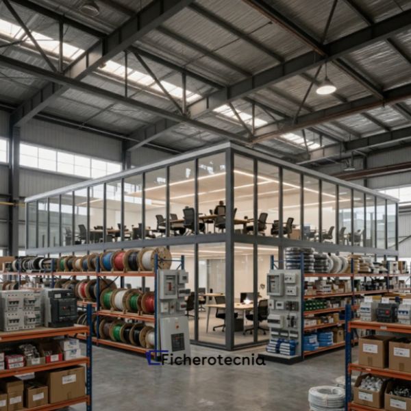 Proyecto de actividad de almacén con oficinas en nave industrial